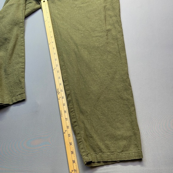 Urban Outfitters Olive Green Jumpsuit Drawstring Waist Casual Comfy‎ L Grunge - Picture 3 of 10